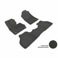 3D Maxpider BMW X3 F25 2011-2014 KAGU BLACK R1 R2 Floor Mat L1BM03201509